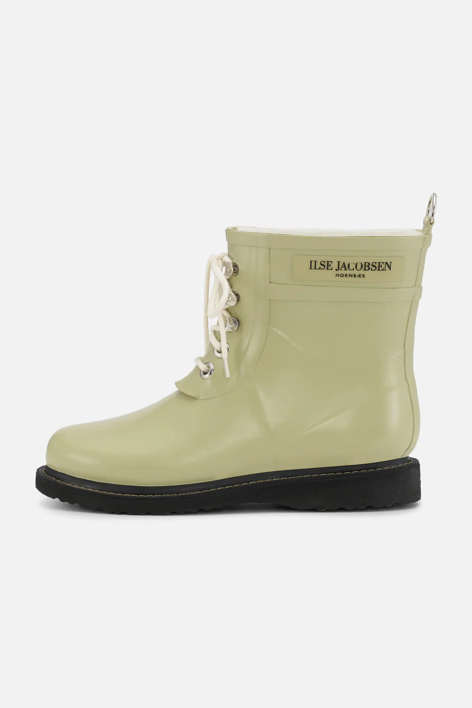 Ilse Jacobsen Short lace Up Boot - Olive Grass